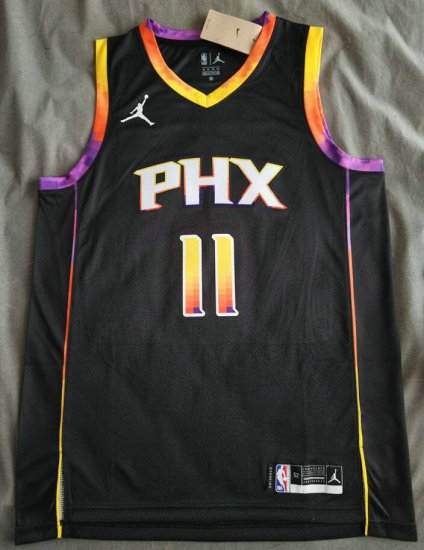 NBA 11 Landale Phoenix Suns noir 2022-23 Statement Edition Maillot imprimé